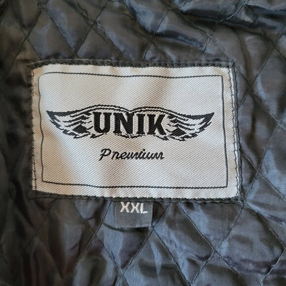 Unik Premium Women’s XXL Black Leather Braded Motorcycle Biker Jacket, NWOT - Picture 7 of 9